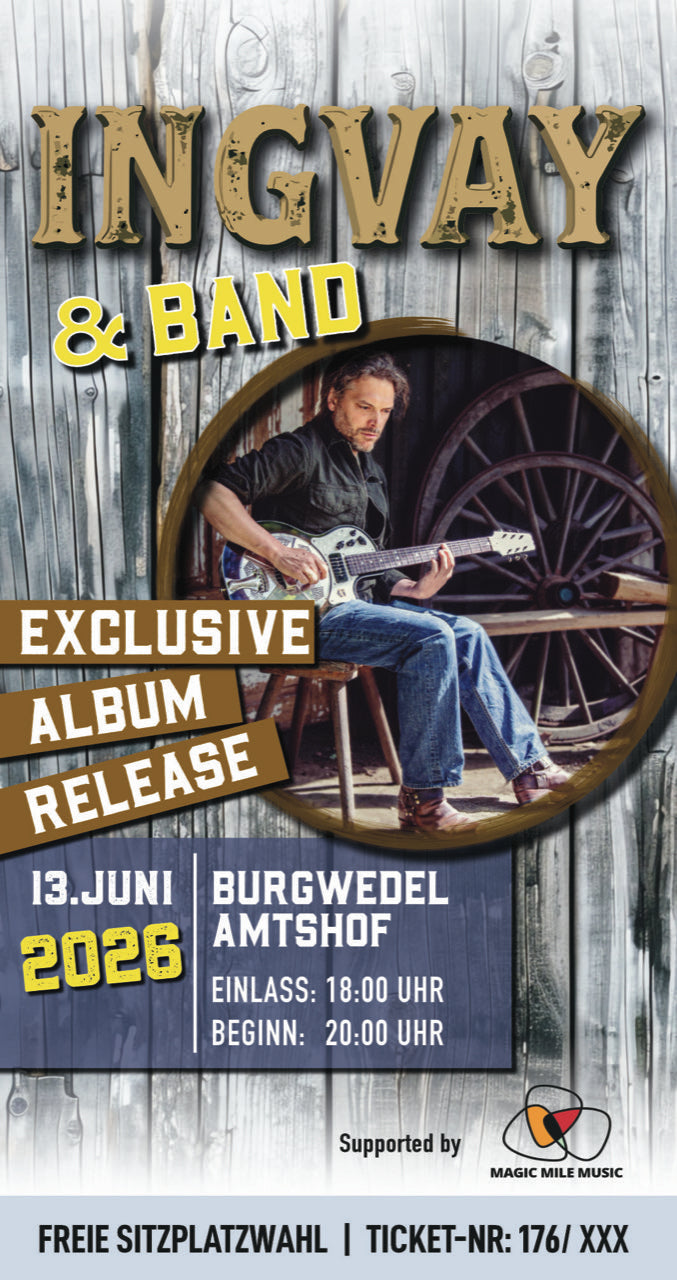 INGVAY Konzert-Ticket 13.06.2026